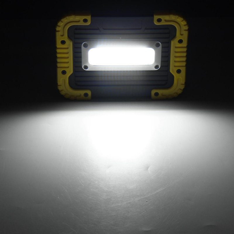 20led 10w 750lm Cob Led-arbetsljus Usb-uppladdningsbart Handtag Ficklampa Utomhuscampinglykta