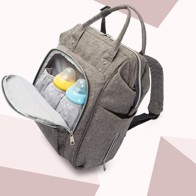 25l Outdoor Travel Mummy Babyblöjblöjryggsäck Multifunktionell Skötväska + Vattenflaskväska