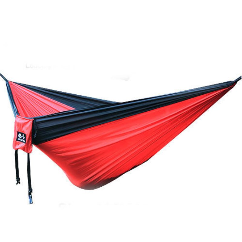 270x140cm Utomhus Portabel Dubbel Hängmatta Fallskärm Hängande Swing Bed Camping Vandring