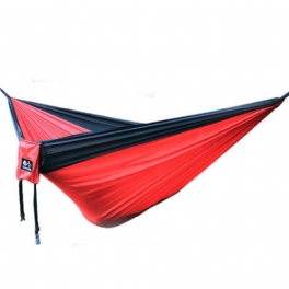 270x140cm Utomhus Portabel Dubbel Hängmatta Fallskärm Hängande Swing Bed Camping Vandring