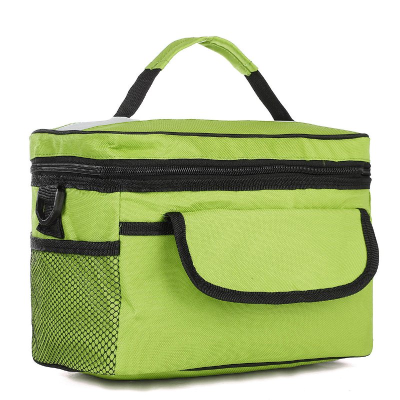 28x17x18cm Oxford Lunch Tote Cooler Ryggsäck Isolerad Picknickväska För Campingresor