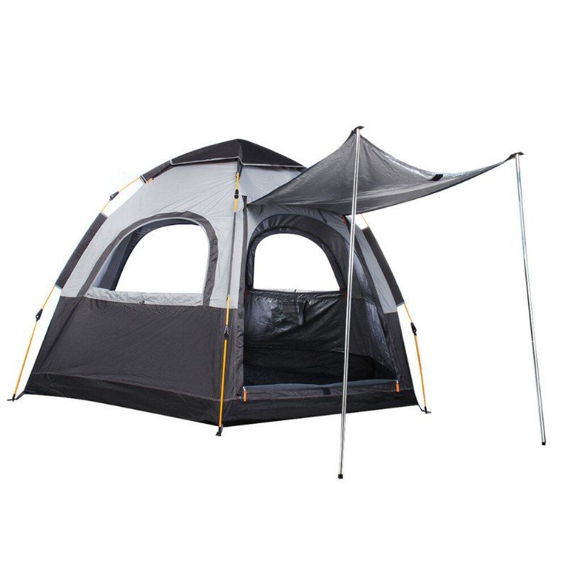 3-4 Personers Campingtält 270x270x150cm 210d Oxford+190t Pu3000mm Uv-skydd Vattentätt Tält