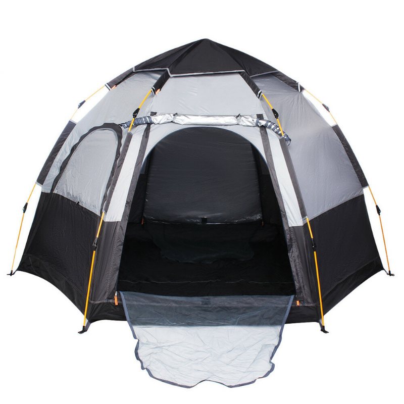 3-4 Personers Campingtält 270x270x150cm 210d Oxford+190t Pu3000mm Uv-skydd Vattentätt Tält