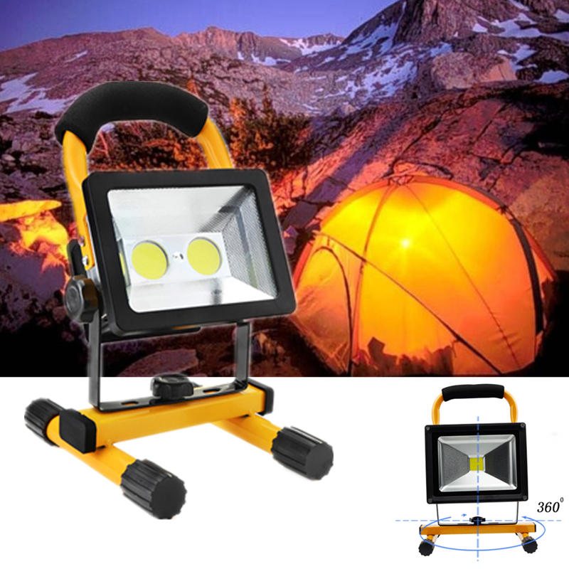 30w 2400lm Utomhus Cob Bärbara Nödstrålkastare Arbetsljus Led Camping Vandringslykta