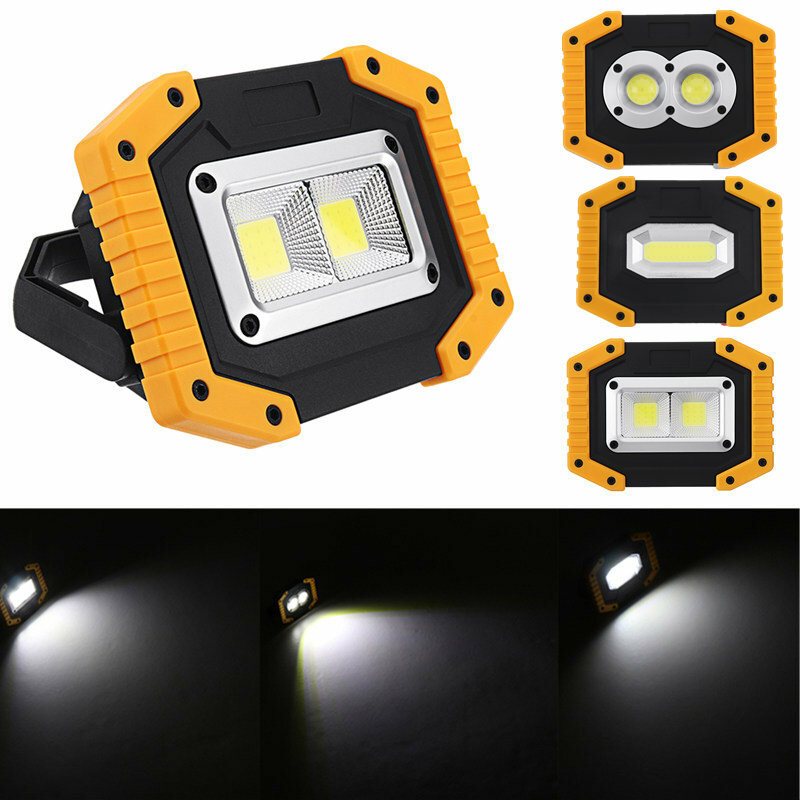 30w Usb Led Cob-ljus Utomhus 3 Lägen Arbetsljus Camping Nödlykta Ficklampa Spotlight Sökljus Campingljus