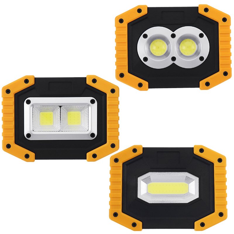 30w Usb Led Cob-ljus Utomhus 3 Lägen Arbetsljus Camping Nödlykta Ficklampa Spotlight Sökljus Campingljus