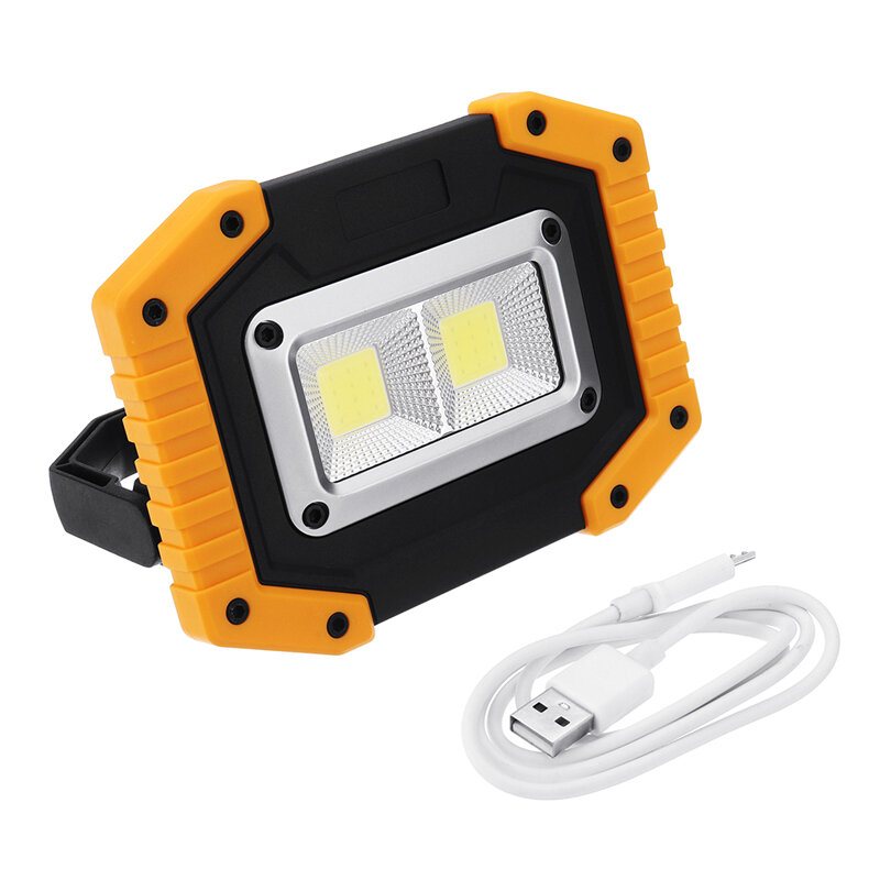 30w Usb Led Cob-ljus Utomhus 3 Lägen Arbetsljus Camping Nödlykta Ficklampa Spotlight Sökljus Campingljus