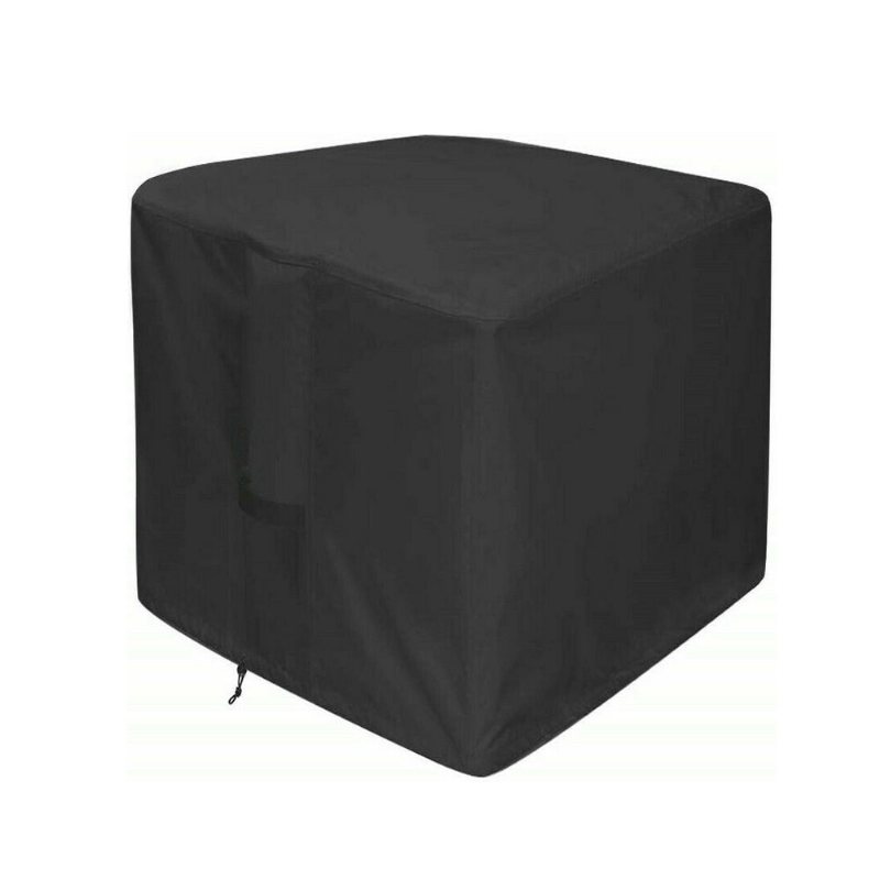 30~50" Oxford-duk Fire Pit Cover Uteplats Fyrkantig Bordsöverdrag Grill Bbq Gas Vattentät Anti Crack Uv-skydd