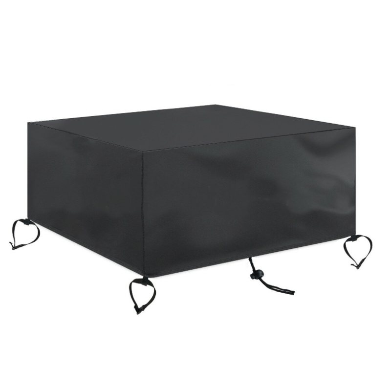 30~50" Oxford-duk Fire Pit Cover Uteplats Fyrkantig Bordsöverdrag Grill Bbq Gas Vattentät Anti Crack Uv-skydd