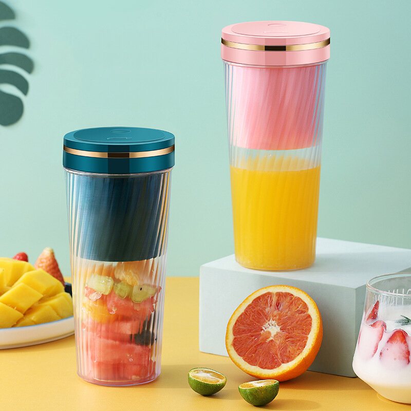 350 Ml Bärbar Blender Personlig Outdoor Juicer Cup Usb-laddning Elektrisk Power Mixer För Frukt Och Grönsaker