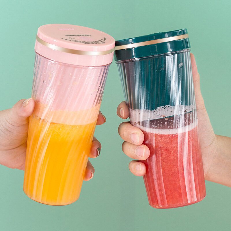 350ml Bärbar Juicer Cup Usb Uppladdningsbar Cup Mini Mixer Personlig Storlek Rese Dryck Cup För Resekontor Sport Hem