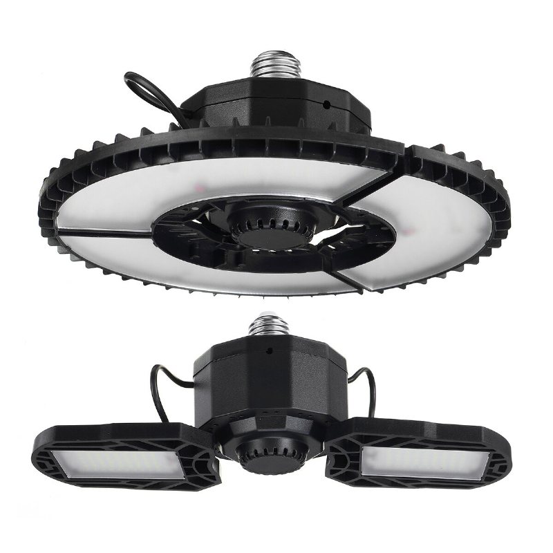 45w/60w Hopfällbar Campinglampa Led High Bay Light Ufo Garage Taklampa Lagerlampa För Grovkök Parkeringsområde