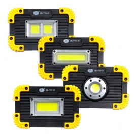 50w Cob Arbetslampa Usb-laddning 3 Lägen Campingljus Floodlight Nödlampa Utomhusresor