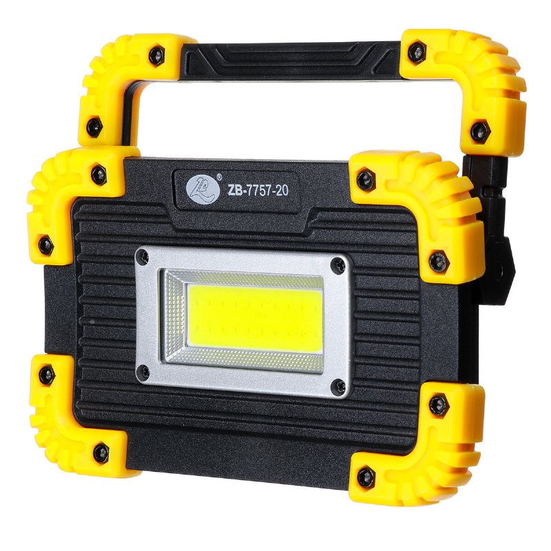 50w Cob Arbetslampa Usb-laddning 3 Lägen Campingljus Floodlight Nödlampa Utomhusresor