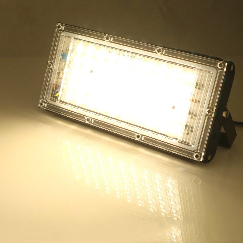 50w Rgb Led Flood Light Ac 220v 230v 240v Utomhus Floodlight Spotlight Ip65 Vattentät Led Street Lamp Landskapsbelysning