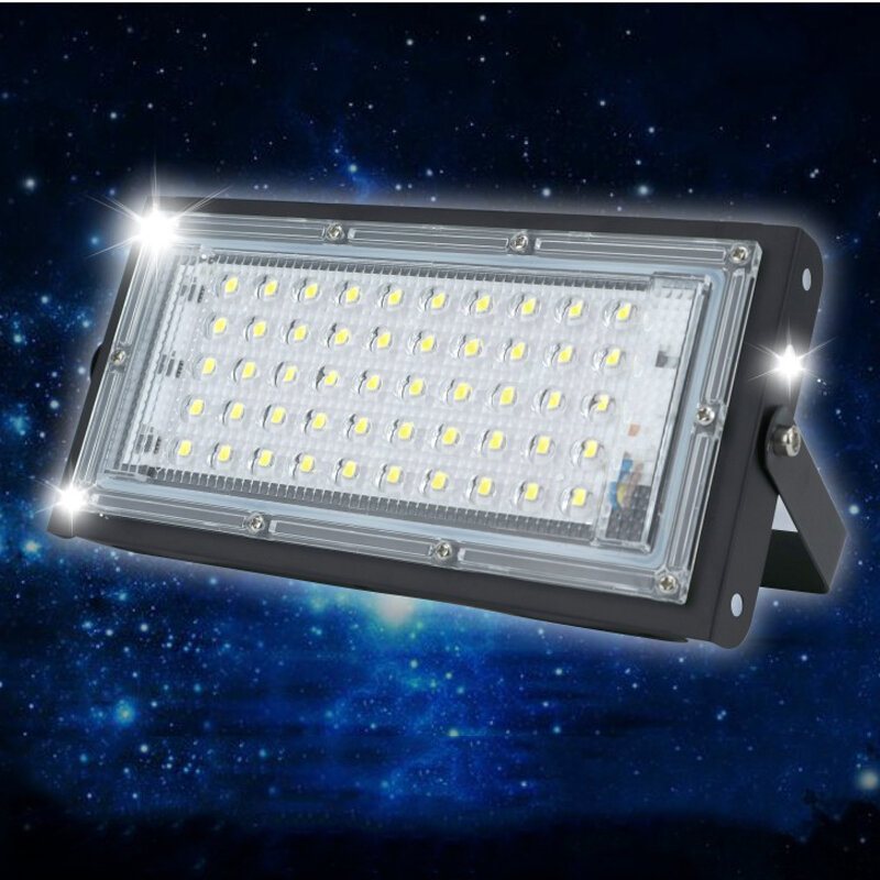 50w Rgb Led Flood Light Ac 220v 230v 240v Utomhus Floodlight Spotlight Ip65 Vattentät Led Street Lamp Landskapsbelysning