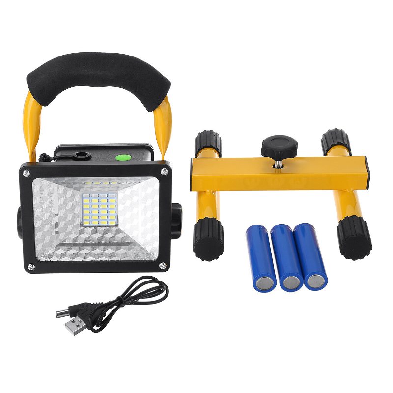 60w Led Flood Light Uppladdningsbar Campinglampa Bärbar Arbetslampa För Utomhuscampingvandring Och Fiske