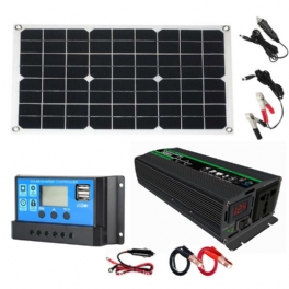 8000w Solar Inverter Kit Solenergisystem Med 18w Solpanel 30a Controller För Campingresor