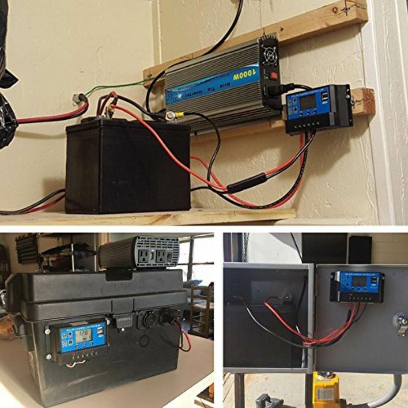 8000w Solar Inverter Kit Solenergisystem Med 18w Solpanel 30a Controller För Campingresor