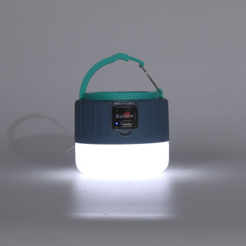 Audew 20leds Usb Uppladdningsbar Solar Camping Light 1800mah Med Fjärrkontroll Med Utgång