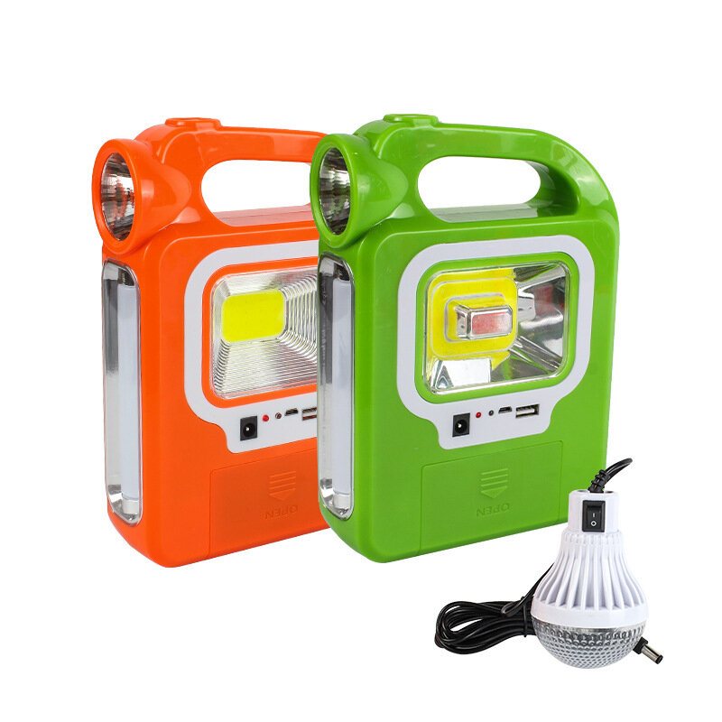 Bärbar Solar Lantern Cob Led Arbetslampa Nödspotlight Usb Uppladdningsbar Handlampa För Utomhusvandring Camping