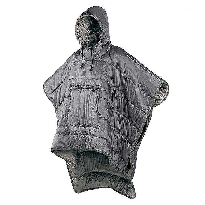 Bärbar Sovsäck Vinter Poncho Coat Outdoor Camping