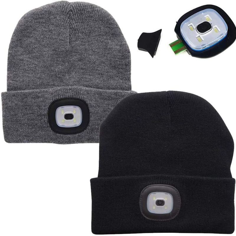 Beanie Led Usb Uppladdningsbar Ficklampa