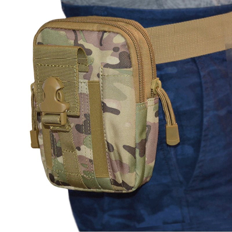 Benniu Bl064 Oxford Molle System Camouflage Militär Taktisk Midjeväska Utomhus Vattentät Sport Crossbody Bag