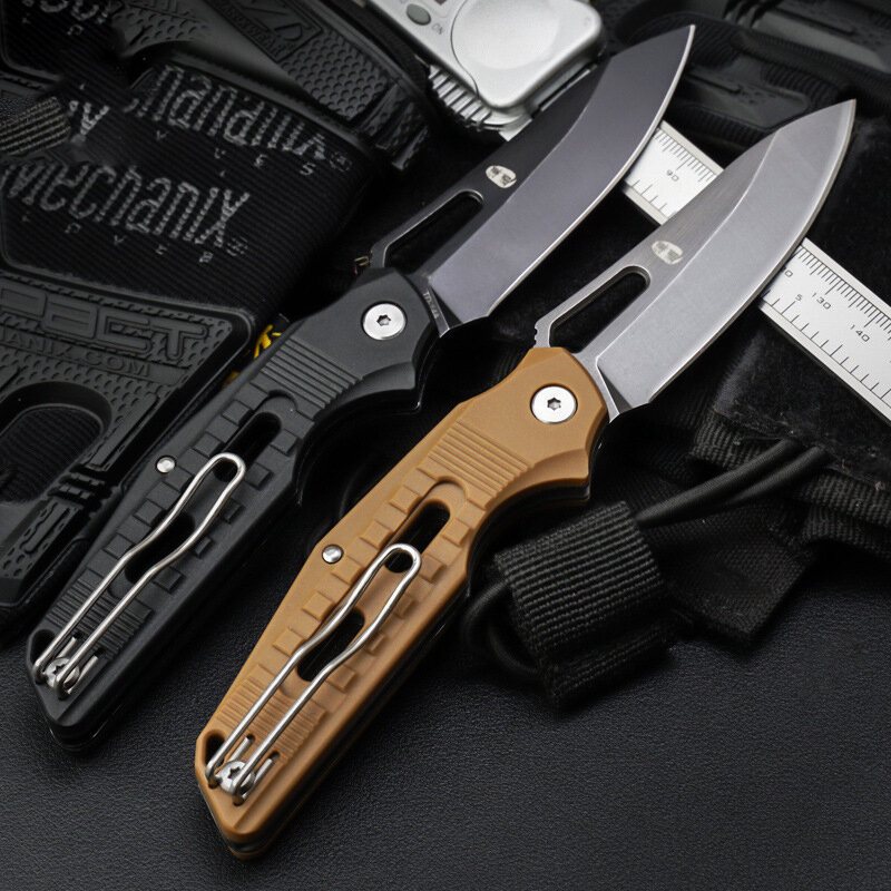 Blade Tactical Folding Edc Knife Survival Multitool Utility Sabre Tools Kniv För Utomhuscampingjakt