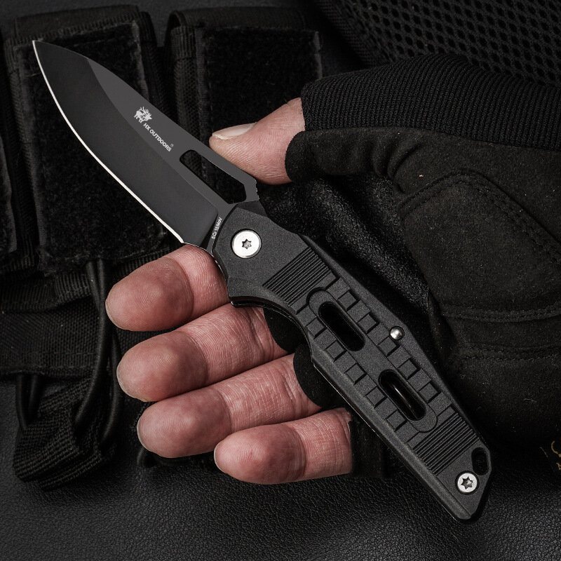 Blade Tactical Folding Edc Knife Survival Multitool Utility Sabre Tools Kniv För Utomhuscampingjakt