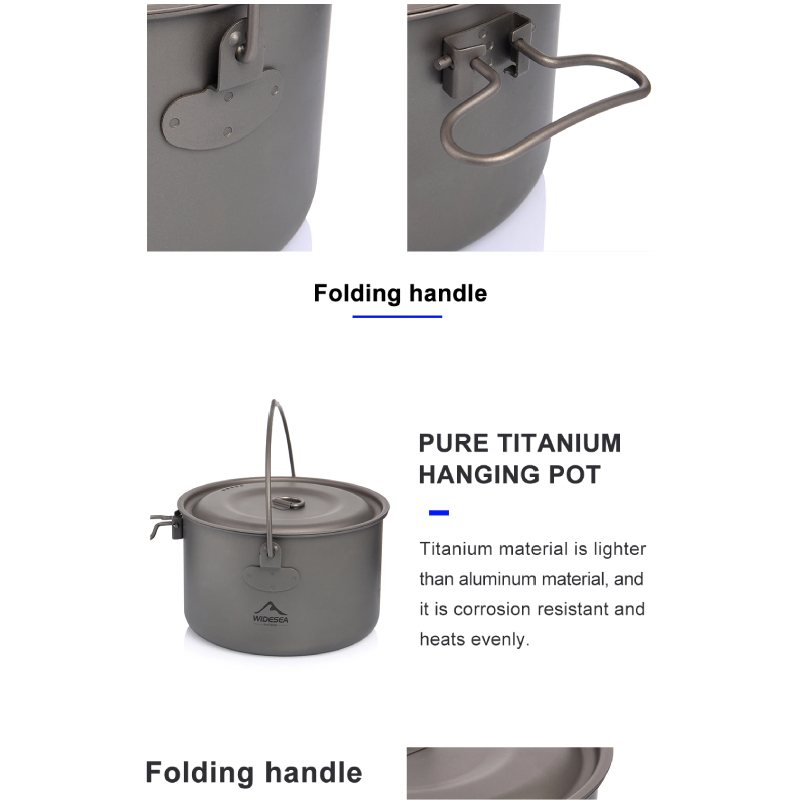 Camping Porslin Titanium Kokkärl Set