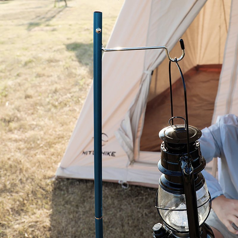 Campingbord Vikbar Lampstång Bärbar Och Lätt Aluminiumutrustning Slitstark Ljuslampa Lyktstativhållare För Picknick Vandring Backpacking