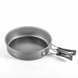 Campout 1-3 Personer Stekpanna Non-stick Vikbar Tallrik I Aluminiumlegering Utomhuscamping Picknickbestick