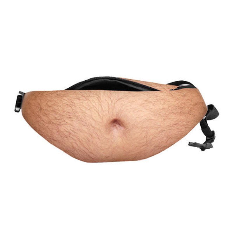 Casual Bod Telefon Midjeväska Köttfärgad Fat Belly Fanny Pack