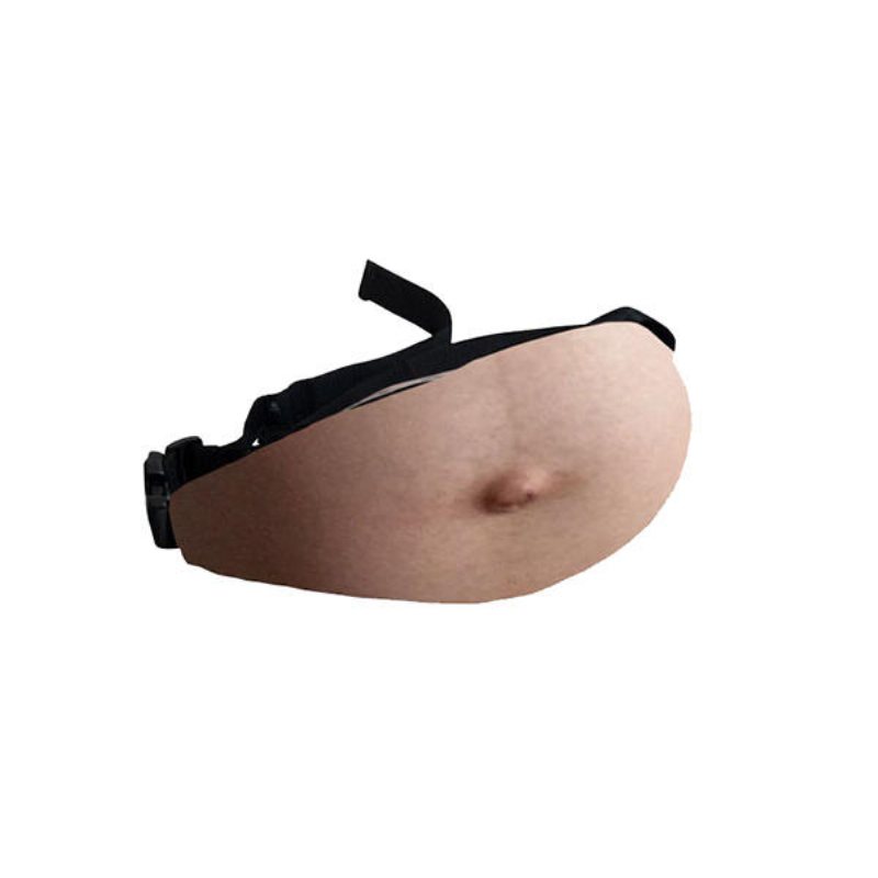 Casual Bod Telefon Midjeväska Köttfärgad Fat Belly Fanny Pack