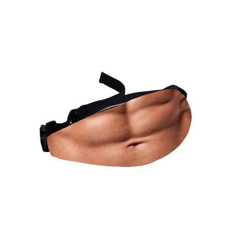 Casual Bod Telefon Midjeväska Köttfärgad Fat Belly Fanny Pack