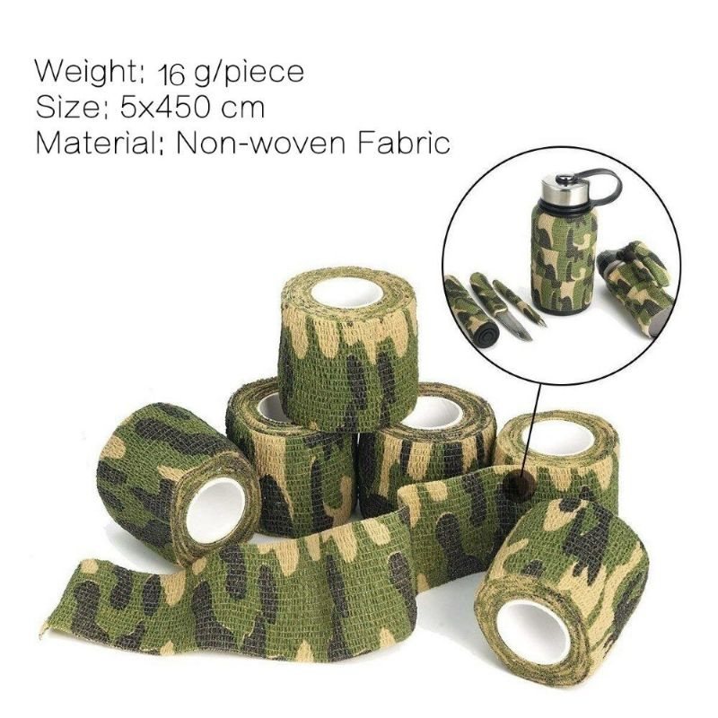 Elastiskt Tejp Camo Wrap Självhäftande Överlevnadsbandage