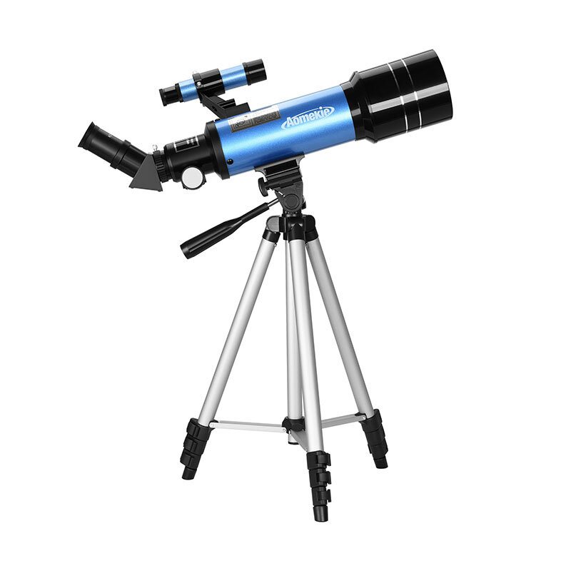 Eu Direct Aomekie 40070 66x Hd Astronomical Telescope 70mm Refractor Resande Okular 3x Barlow Lens Finderscope Med Stativtelefonadapter