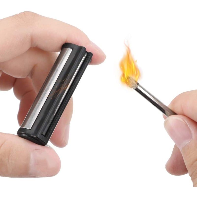 Fire Starter Matchstick Portable Flint Metal Outdoor Survival Tool