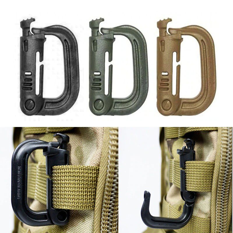 Grimlock Carabiners Tactical D-ring För Molle Gear Stark Och Lätt