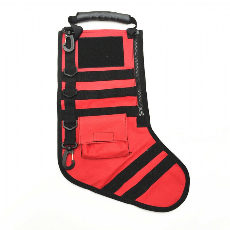 Molle Christmas Farfar Santa Socks Bag Military Tactical Bag Outdoor Jakt Förvaringsväska