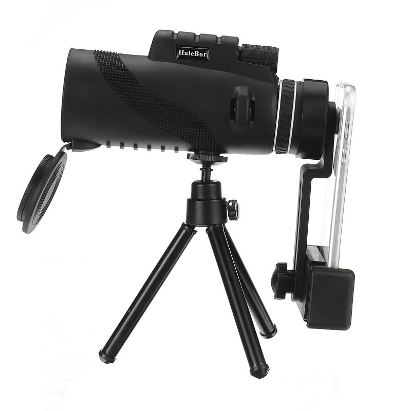 Monocular Telescope 10x Hd Outdoor Optical Lens Night Vision Tripod Phone Clip