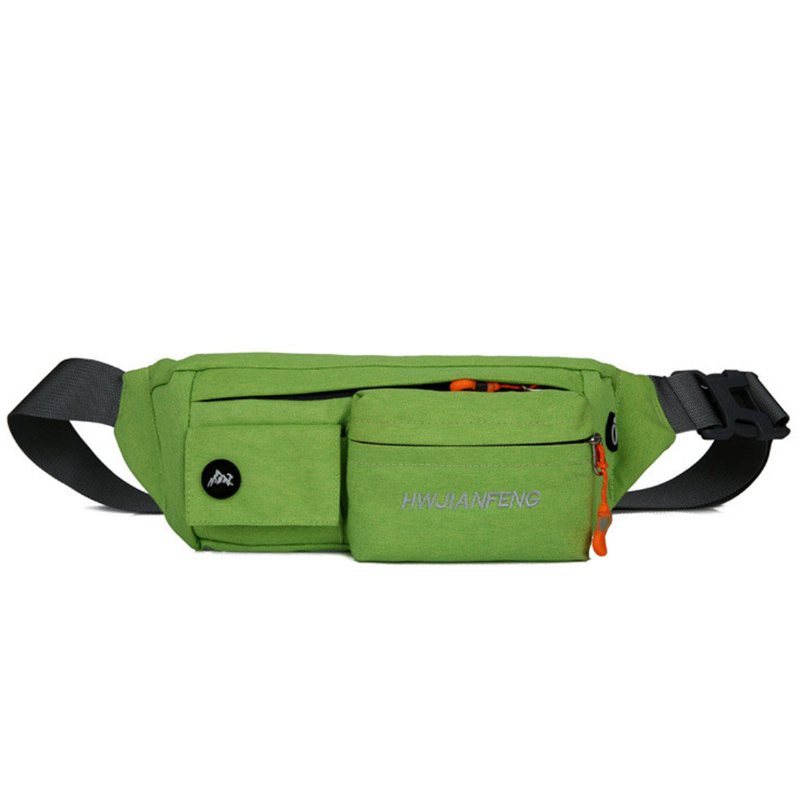 Nylon Midjeväska Vattentät Crossbody-väska Travel Running Unisex Zipper Telefonväska