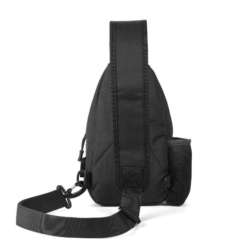 Oxford Cloth Tactical Bag Usb Laddningsbröstväska Klättervandringsaxelväska