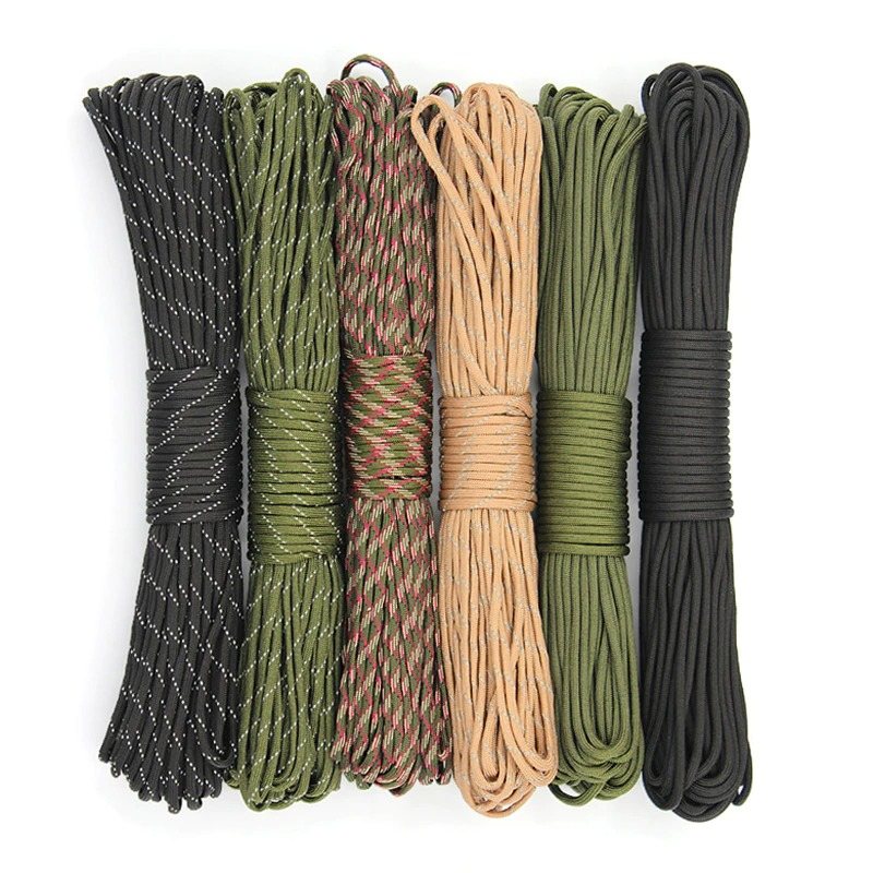 Paracord För Överlevnad Fallskärmssnöre Lanyard Camping Rope