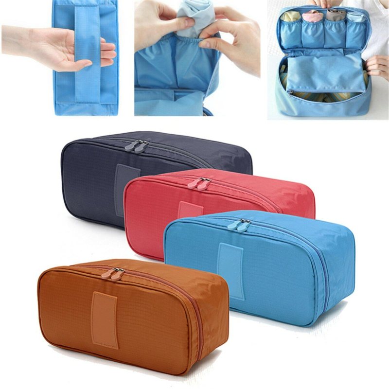 Portable Protect Bh Underkläder Strumpor Kosmetisk Förpackning Cube Förvaringsväska Resbagage Organizer