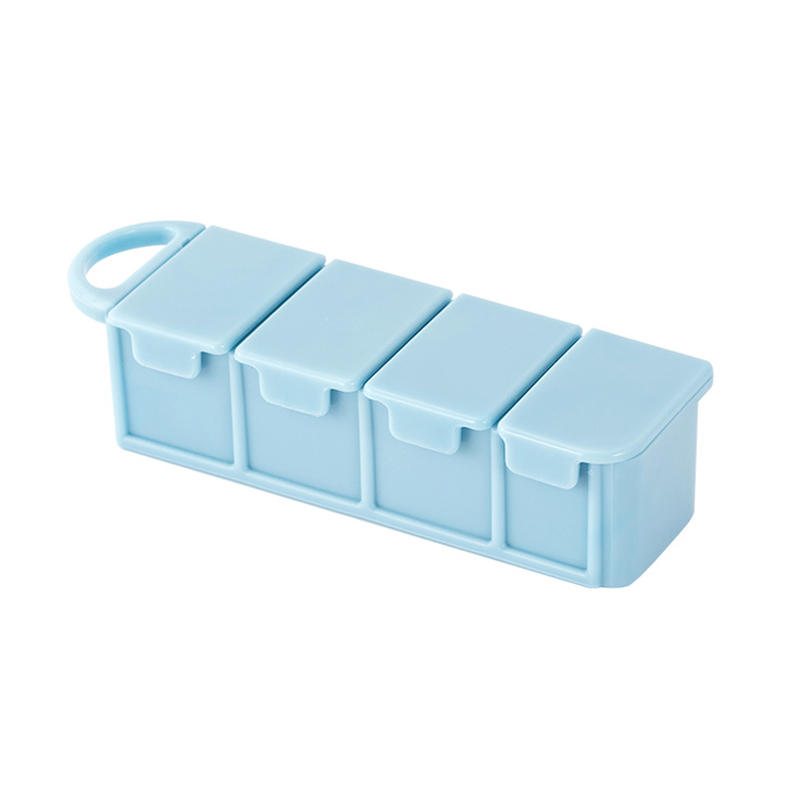 Pp Travel Portable Pill Case 4-fack Box Tablett Förvaring Organizer Behållare