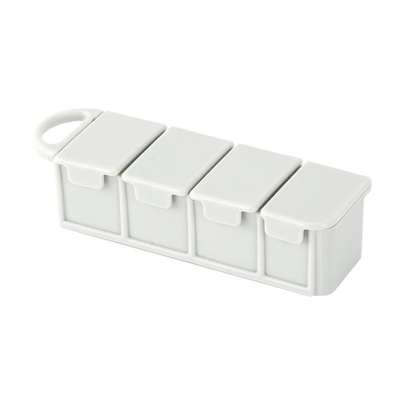 Pp Travel Portable Pill Case 4-fack Box Tablett Förvaring Organizer Behållare