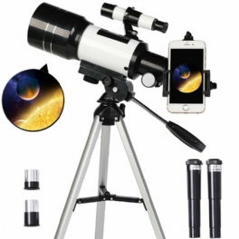 Professionellt Astronomiskt Teleskop 150x Refraktivt Rymdteleskop Utomhusresor Spotting Scope Med Stativ