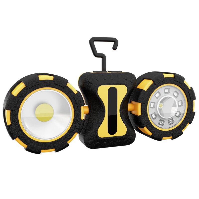 Sl11 500 Lumen 10w Cob Led-campingljus Dubbelhuvud Magnetisk Anslutning 4 Lägen Nödficklampa Söklykta